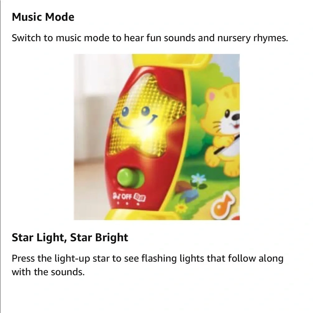 Children’s musical rhymes interactive learning book vtech